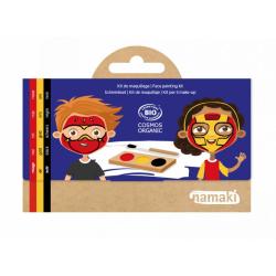 Kit maquillage 3 couleurs Ninja et Super-héros Cosmos organic