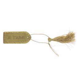 Petite plaque en laiton 