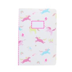 Cahier motifs licornes