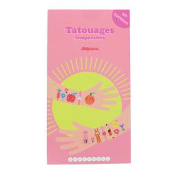 Set de 2 planches de tatouages temporaires 