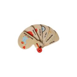 Mini livre imagier en bois