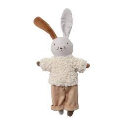 Poupée en tissu Lapinou pantalon velours