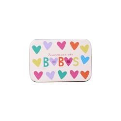 Boîte de 24 pansements enfants cœurs multicolores
