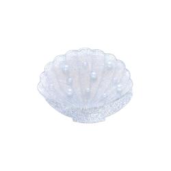 Pince à cheveux crabe coquillage à paillettes