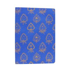 Carnet de notes cœurs ex-voto bleu