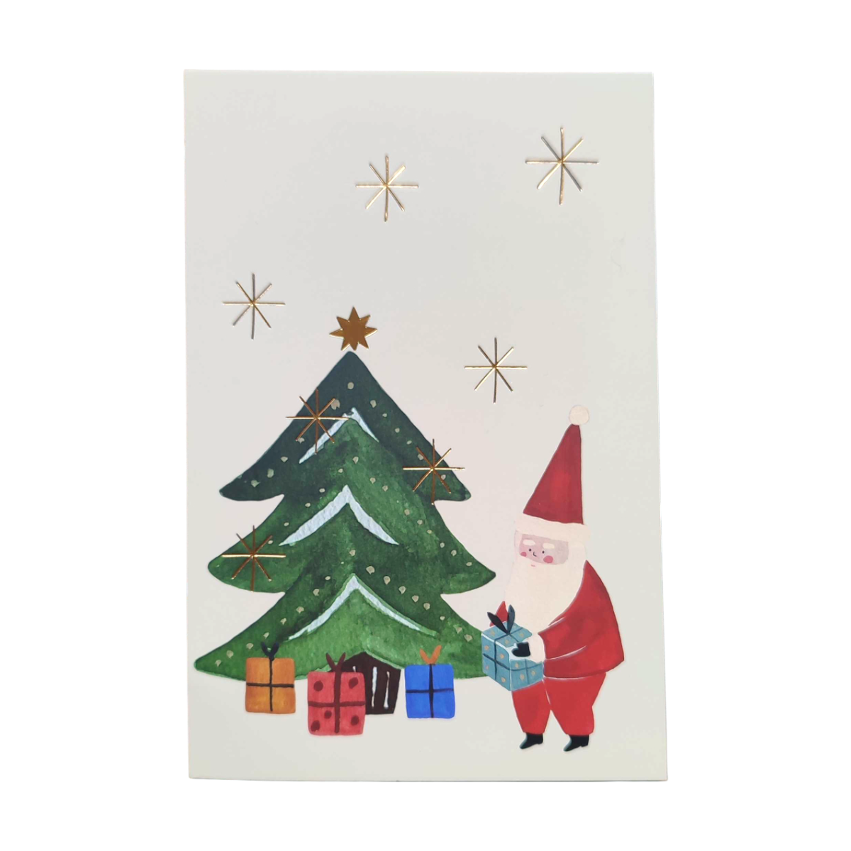 Carte de vœux sapin de Noël