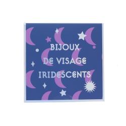 Bijoux de visage strass iridescents