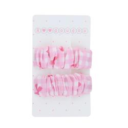 Lot de 2 barrettes vichy rose - Chichi pompon