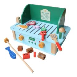Barbecue grill en bois et ses accessoires