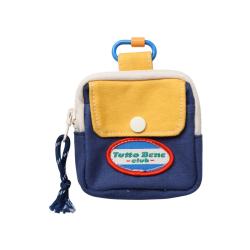 Porte-monnaie mousqueton bleu marine - Dolce Vita