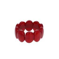 Bracelet en résine rouge