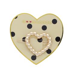 Barrette cheveux cœur torsadé - Carmina