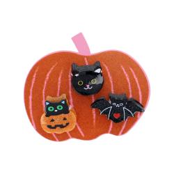 Lot de 3 pinces à cheveux Halloween