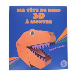 Kit créatif marionnette 3D en carton - Dinosaures