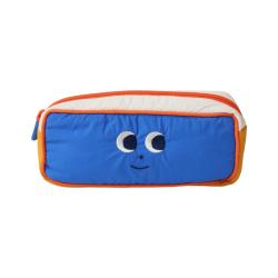 Trousse scolaire bleu colorblock - Bip bip !