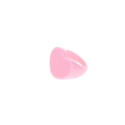 Bague cœur rose