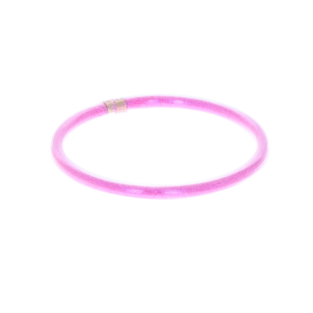 Bracelet plastique paillettes roses