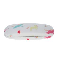 Etui à lunettes licornes multicolores