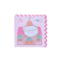 Lot de 18 serviettes en papier château princesses