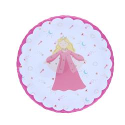 Lot de 8 assiettes en carton Princesse
