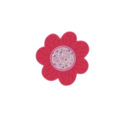 Taille-crayon fleur à paillettes