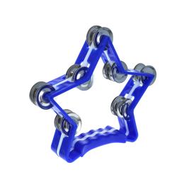 Tambourin cymbalettes étoile bleu