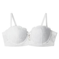 Pomm'Poire Soutien-gorge ampliforme bandeau coque moulée ivoire Ruban
