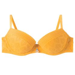 Pomm'Poire Soutien-gorge ampliforme coque moulée jaune Ruche