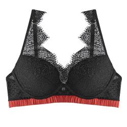 Pomm'Poire Soutien-gorge ampliforme coque moulée noir/cuivre Impertinente