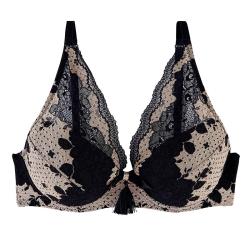 Pomm'Poire Soutien-gorge ampliforme coque moulée noir Panache