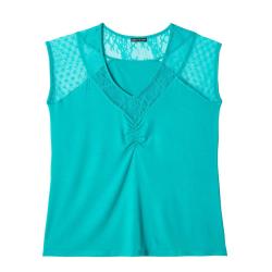 Pomm'Poire Top de pyjama turquoise Ukulele