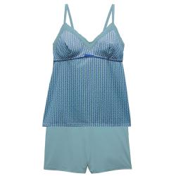 Pomm'Poire Top-short turquoise Rose