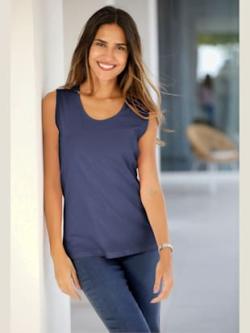 Debardeur facile à assortir - bleu nuit - 50 - Moda Vilona