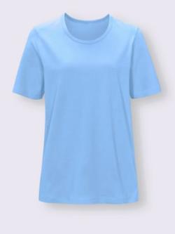Pyjama-t-shirt jersey fin - bleu ciel - 46/48 - Moda Vilona