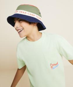 T-shirt manches courtes garçon vert en coton bio thème tokyo - 12 A