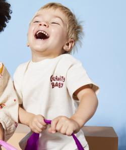 T-shirt bébé garçon en coton bio sans teinture thème calamity baby - 6 M