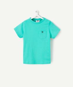 T-shirt manches courtes bébé garçon en coton bio vert - 24 M