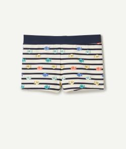 Boxer de bain bébé garçon en fibres recyclées avec imprimés - 18 M