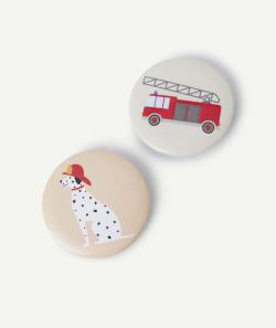 1 badge thème pompiers - TU