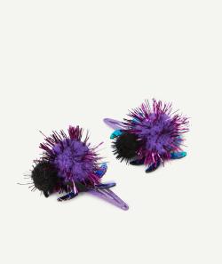 Lot de barrettes fille halloween chapeau de sorcière et araignée - TU