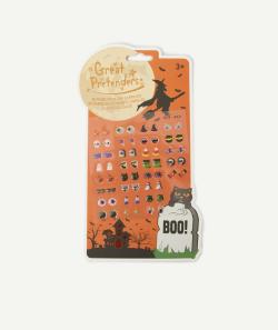 Set de 30 paires de boucles d'oreilles autocollantes halloween - TU