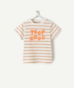 T-shirt manches courtes bébé garçon en coton bio trop chou - 3 M