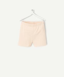 Short fille en coton bio orange - 10 A