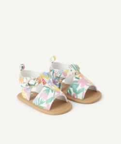 Chausson style sandales bébé fille imprimé à fleurs - 6-12 M