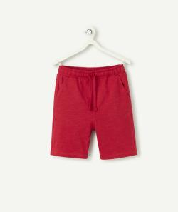 Bermuda garçon en coton bio rouge - 5 A
