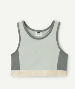 Brassière fille en viscose responsable kaki et vert - 5 A
