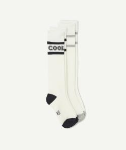 Lot de 2 chaussettes fille en fibres recyclées - 31-34