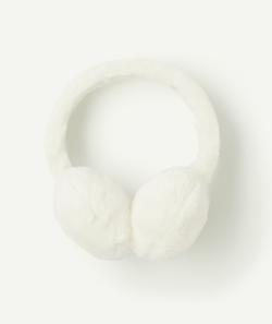Cache-oreilles fille blanc tout doux - TU