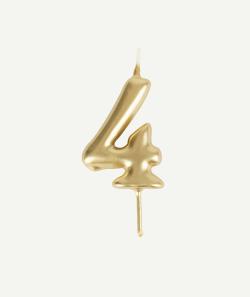 Bougie chiffre 4 - TU