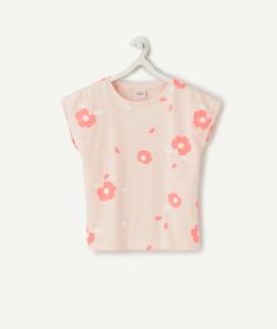 Le t-shirt rose en coton biologique imprimé fluo - 12 A
